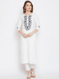 LYLA WOMAN EMBROIDERED STRAIGHT KURTA