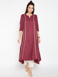 Lyla Woman Panel Embroidery Kurta