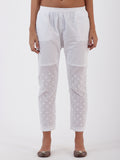 LYLA WOMAN STRAIGHT PANT WITH CHIKANKARI WORK