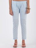 LYLA WOMAN STRAIGHT PANT WITH CHIKANKARI WORK