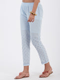 LYLA WOMAN STRAIGHT PANT WITH CHIKANKARI WORK