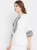 LYLA WOMAN EMBROIDERED SHORT KURTA