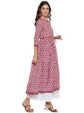 COTTON LONG KURTA WITH FRONT LOOPS