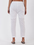 LYLA WOMAN STRAIGHT PANT WITH CHIKANKARI WORK