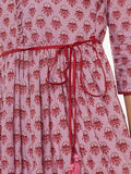 COTTON LONG KURTA WITH FRONT LOOPS