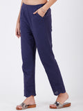 LYLA WOMAN KHADI STRAIGHT PANT SCHIFFLI WORK