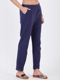LYLA WOMAN KHADI STRAIGHT PANT SCHIFFLI WORK