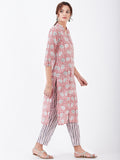 LYLA WOMAN BLOCK PRINTED KURTA PANT SET