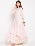 Lyla Gota Skirt And Kurta Set With Embroidery