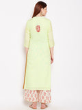 Lyla Gota Kurta And Palazzo Set With Embroidery
