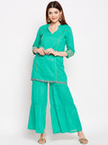 Lyla Gota Sharara And Short Kurta Set