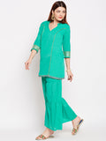 Lyla Gota Sharara And Short Kurta Set