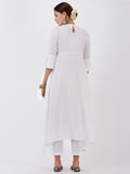 LYLA WOMAN FLARED KURTA WITH CHIKANKARI