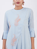 LYLA WOMAN FLARED KURTA WITH CHIKANKARI