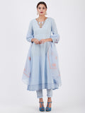 LYLA WOMAN REGULAR FITTED ANARKALI WITH CHIKANKARI WORK