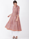 LYLA WOMAN BLOCK PRINTED ANARKALI