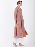 LYLA WOMAN BLOCK PRINTED ANARKALI