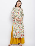 FLORAL PLEATED ANARKALI KURTA