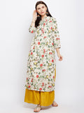 FLORAL PLEATED ANARKALI KURTA