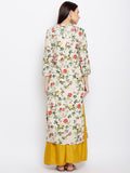 FLORAL PLEATED ANARKALI KURTA