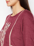 Lyla Woman Kurta with Chest Embroidery