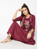 Lyla Woman Kurta with Chest Embroidery