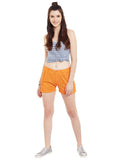 Orange-schiffli-shorts