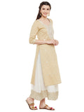 Beige-kurta-with-pittan-work