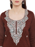 Brown-kurta-with-pittan-work