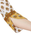 Hand block printed cotton overlap kurta