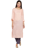 Linen straight kurta