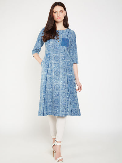 Lyla Woman front pocket kurta