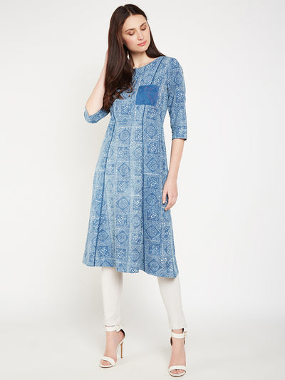Lyla Woman front pocket kurta