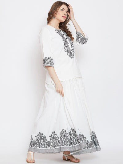 LYLA WOMAN EMBROIDERED SHORT KURTA
