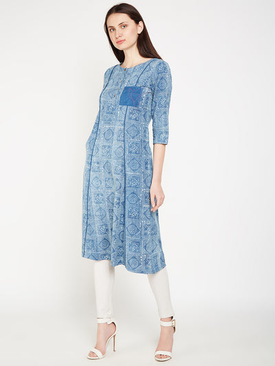 Lyla Woman front pocket kurta