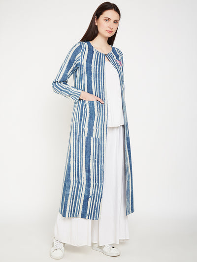 Lyla Block print  striped jacket