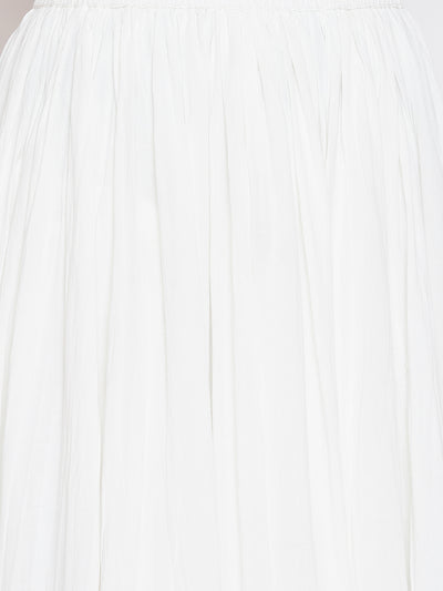 LYLA WOMAN EMBROIDERED FLARED SKIRT