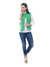 Zig zag print cotton waist coat