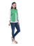 Zig zag print cotton waist coat