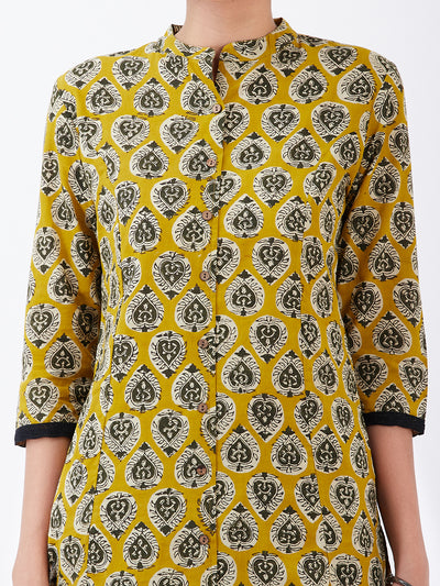 LYLA WOMAN BLOCK PRINTED KURTA PALAZZO SET
