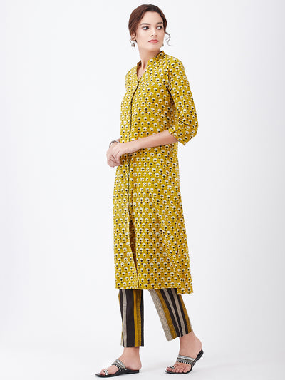 LYLA WOMAN BLOCK PRINTED KURTA PANT SET