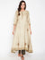 Lyla Woman Embroidered Muga Silk Anarkali with Side Doori