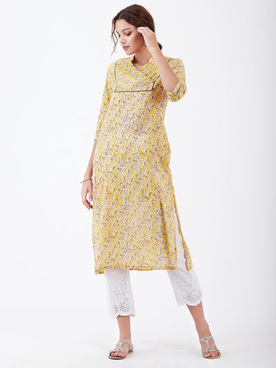 LYLA WOMAN BLOCK PRINTED KURTA
