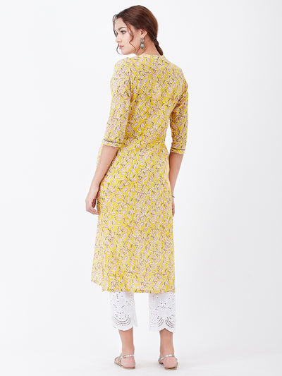 LYLA WOMAN BLOCK PRINTED KURTA