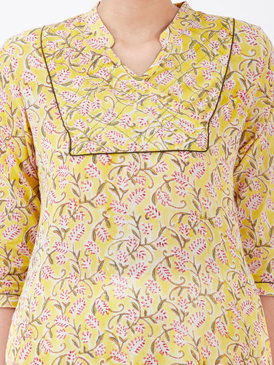 LYLA WOMAN BLOCK PRINTED KURTA