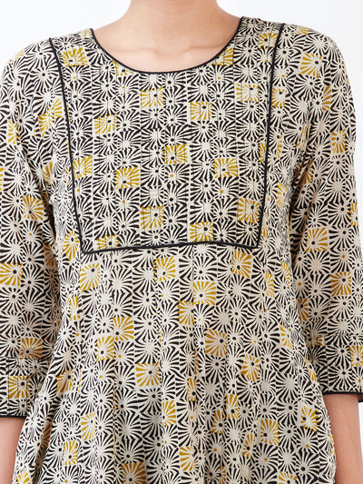 LYLA WOMAN BLOCK PRINTED KURTA