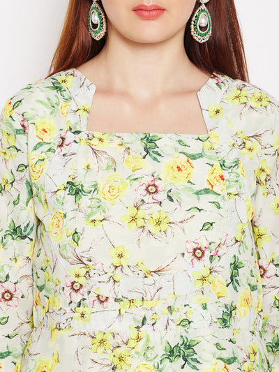Lyla Floral Polycotton Kurta