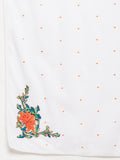 Solid White Cotton Dupatta