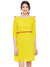 Yellow leheriya printed short dress