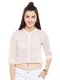printed crop top